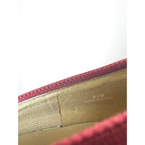 Eileen Fisher Signy Knit Chunky Block Heel Pumps in Burgandy, Size 8.5 - Picture 5 of 7